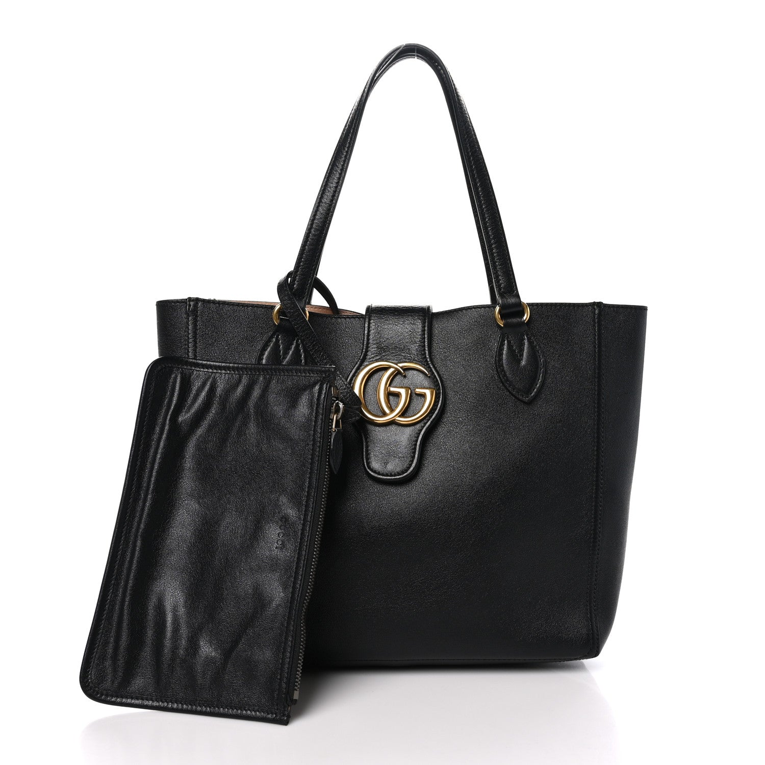Gucci New Sakai Calfskin Lux Small Dahlia Tote Black 3 of 11