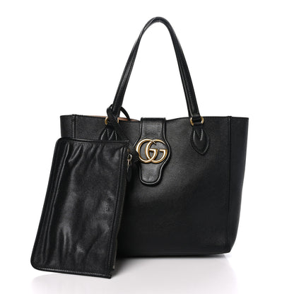 Gucci New Sakai Calfskin Lux Small Dahlia Tote Black 3 of 11