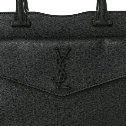 Saint Laurent Grain De Poudre Medium Uptown Tote Black 9 of 15