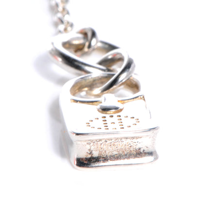 Hermes Sterling Silver Evelyne Shoulder Bag Necklace 5 of 6