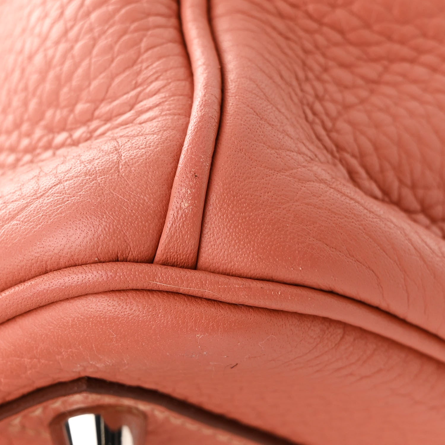 Hermes Taurillon Clemence Birkin 30  Rose Thé 13 of 14
