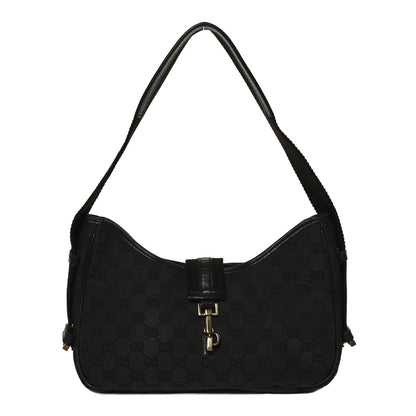Gucci Monogram Shoulder Bag Black 1 of 12