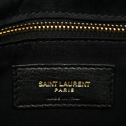 Saint Laurent Calfskin Y Quilted Monogram Medium Loulou Chain Satchel Pebble 6 of 11