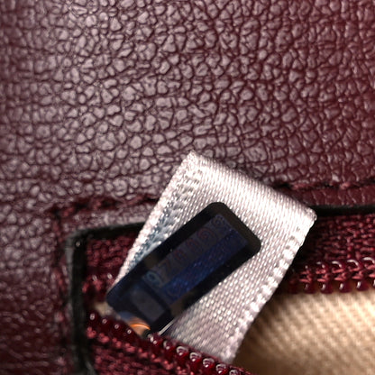Jimmy Choo Calfskin Crocodile Embossed Medium JC Top Handle Bordeaux 7 of 10