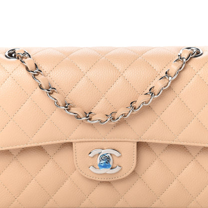 Chanel Caviar Quilted Small Double Flap Beige 10 of 11