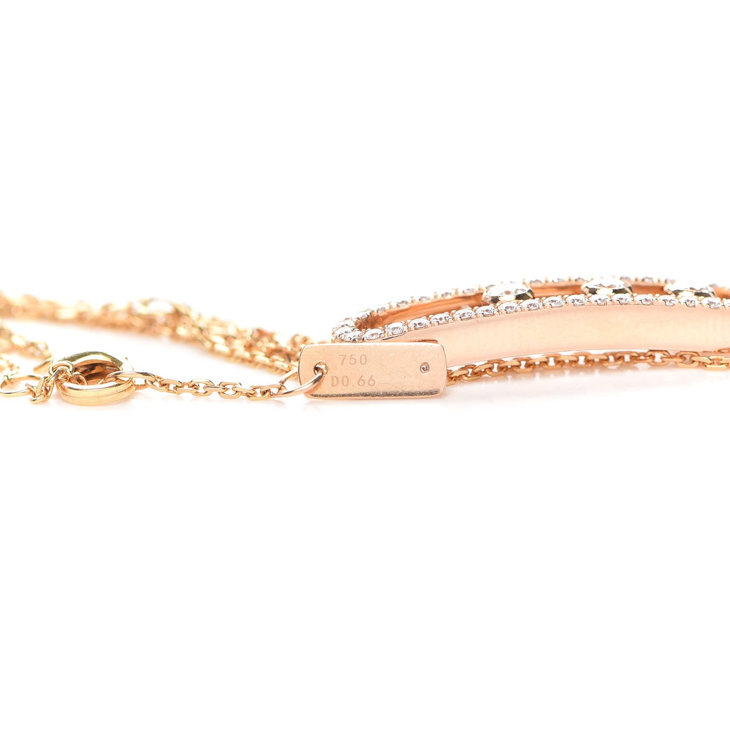 Messika 18K Rose Gold Diamond Move Classic Pave Double Bracelet 6 of 7