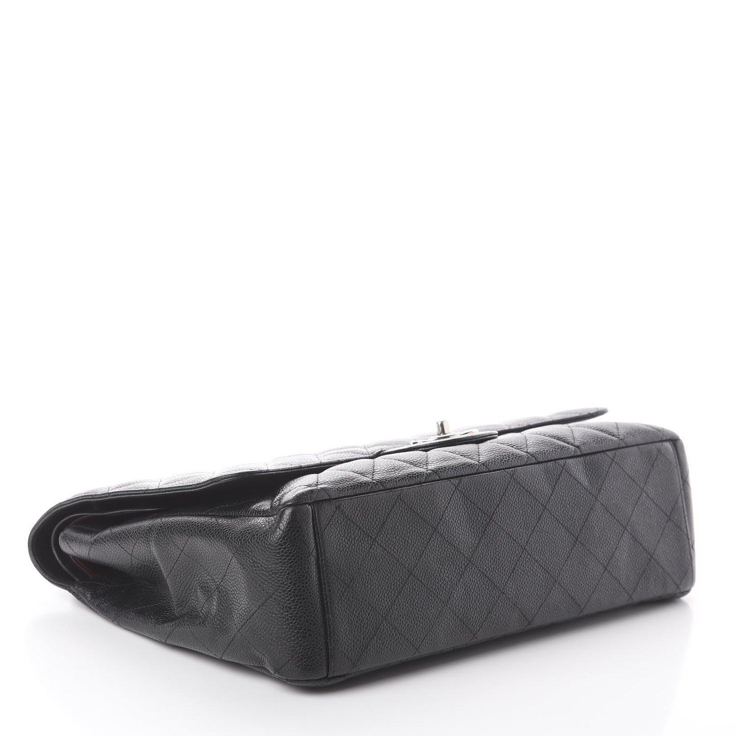 Caviar Quilted Maxi Double Flap Black