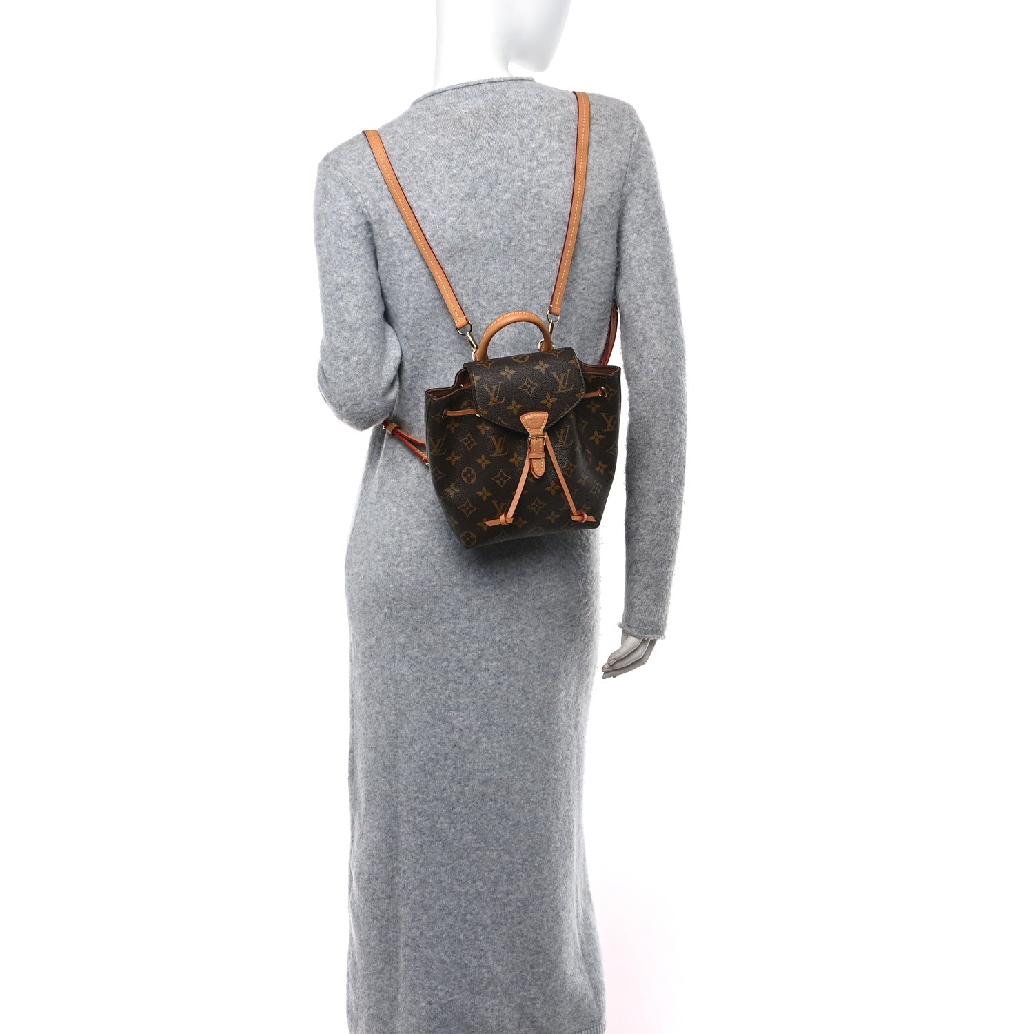 Louis Vuitton Monogram Montsouris BB Backpack Natural 2 of 10