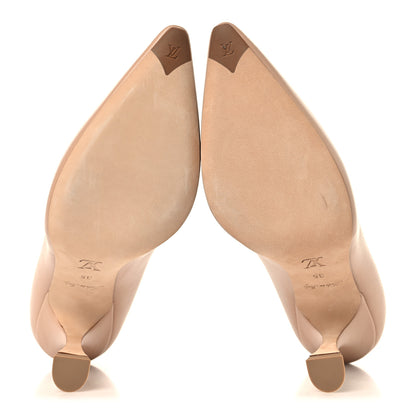 Louis Vuitton Lambskin Sparkle Pumps 35 Nude 6 of 8