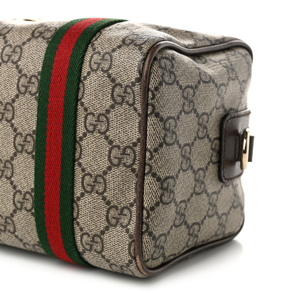 Gucci GG Supreme Web Mini GG Top Handle Bag Beige Ebony New Acero 10 of 12