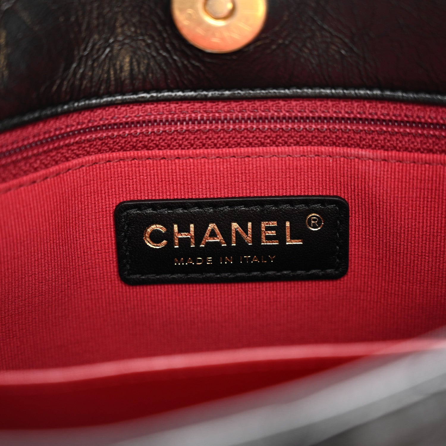 Chanel Shiny Crumpled Calfskin Quilted Wavy CC Hobo Black 6 of 11