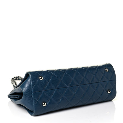 Chanel Caviar Quilted Timeless CC Shopping Tote Blue 3 of 7