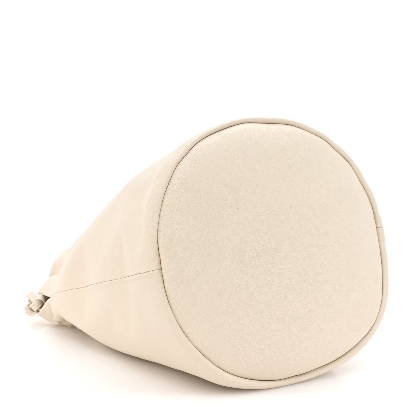 Smooth Calfskin Aria Bucket Bag Off White