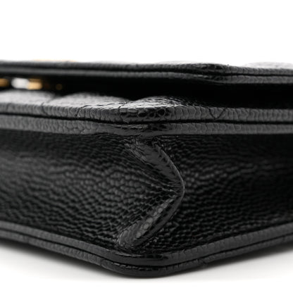 Chanel Caviar Quilted Wallet on Chain WOC Black 10 of 11