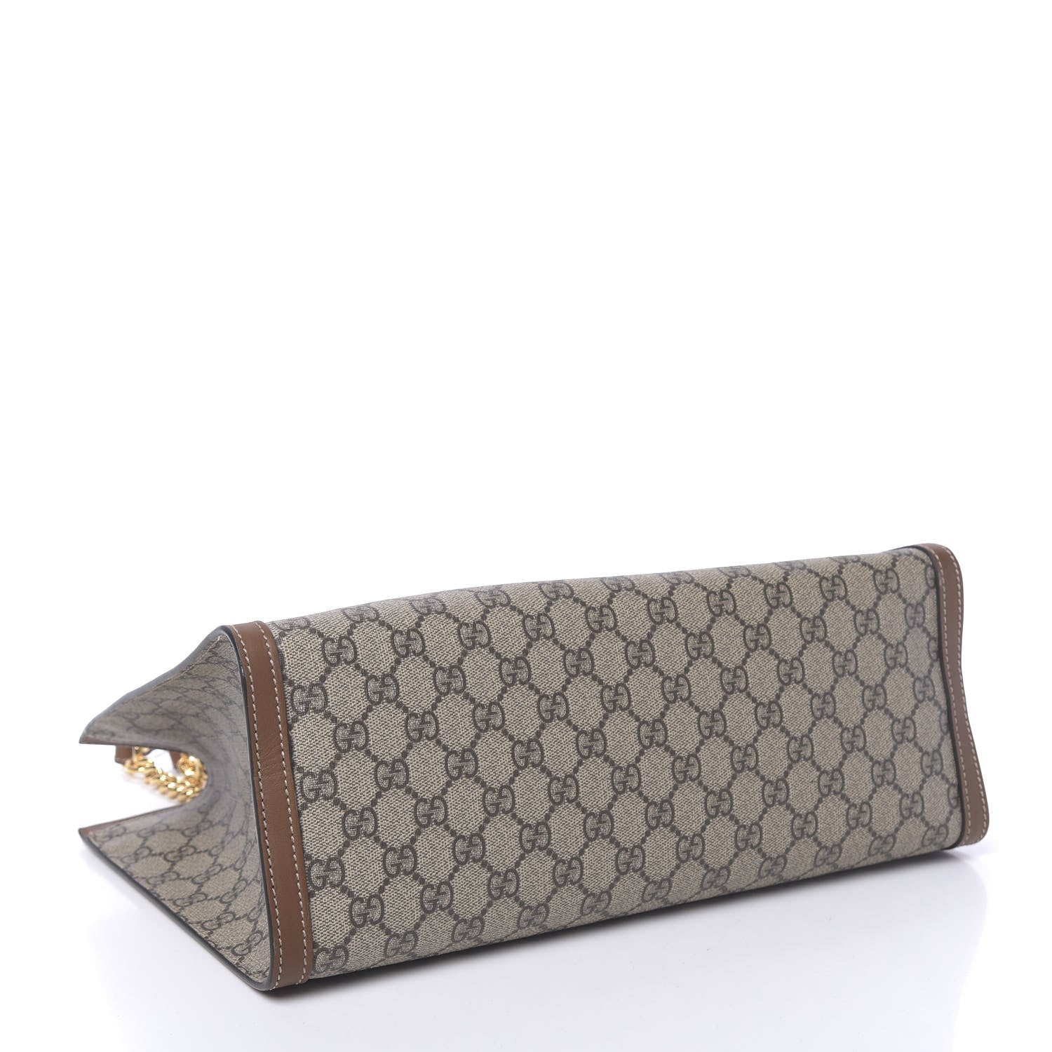 Gucci GG Supreme Monogram Medium Padlock Tote Beige Cuir 3 of 9