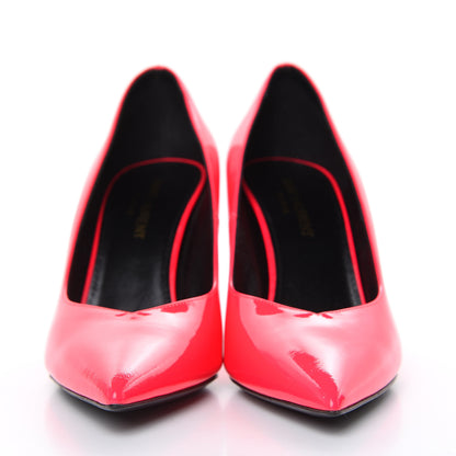 Saint Laurent Patent Calfskin Kiki 85 Pumps 36 Neon Pink 2 of 8