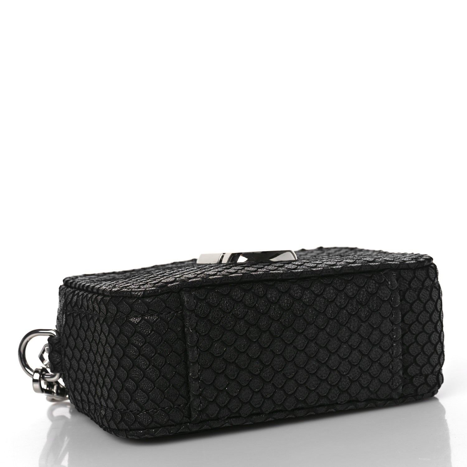 Marc Jacobs Goatskin Python Print The Softshot 17 Bag Black 4 of 8