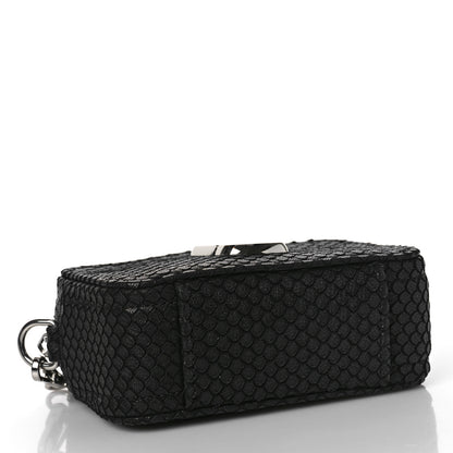 Marc Jacobs Goatskin Python Print The Softshot 17 Bag Black 4 of 8