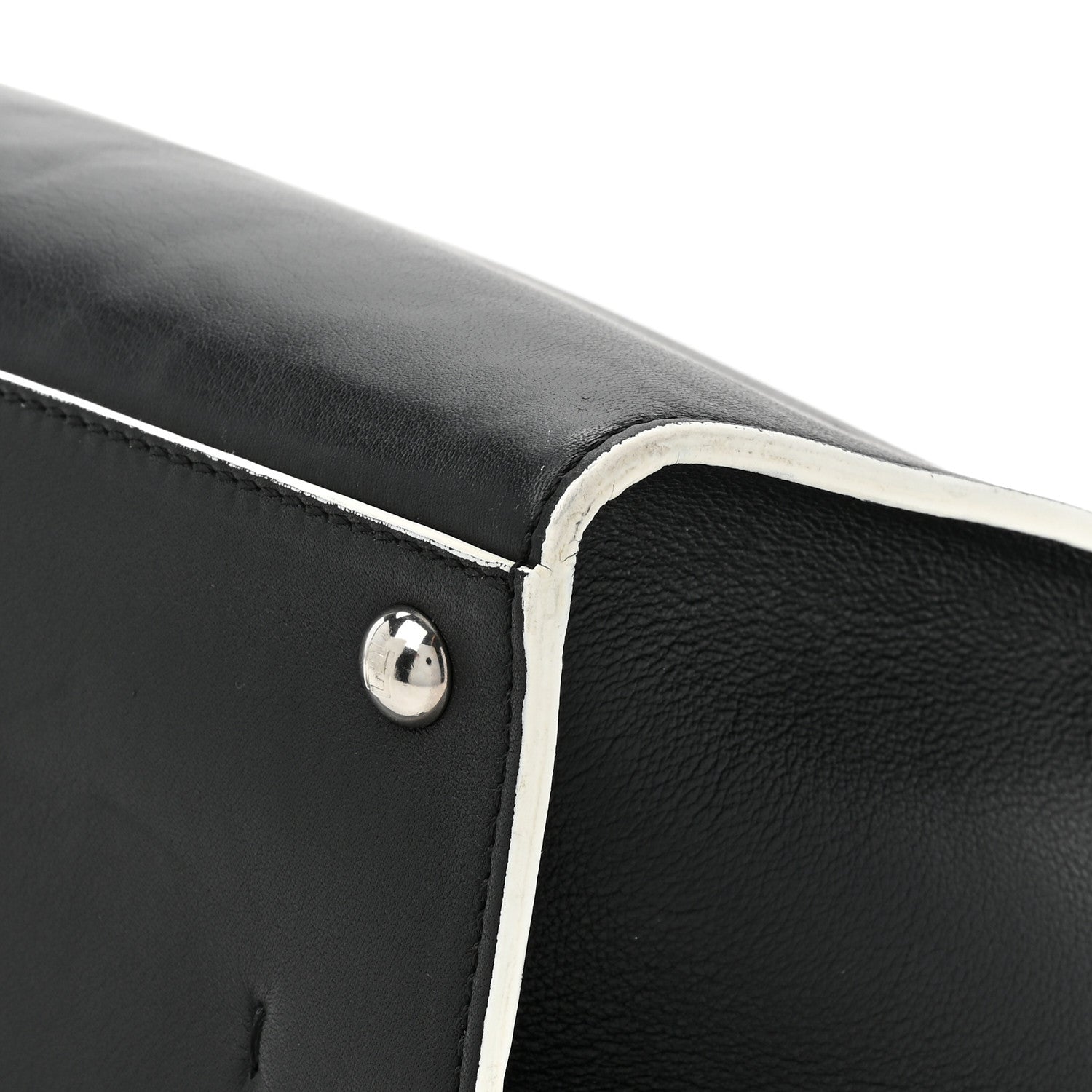 Fendi Vitello Dolce Shiny Nappa Petite 3Jours Tote Black Iris 18 of 21