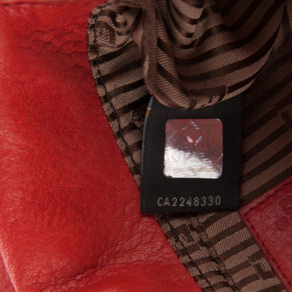 Fendi Vitello Flamingo Fendista Pouchette Crossbody Red 7 of 7