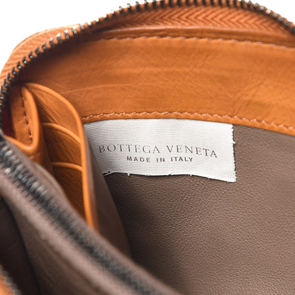 Bottega Veneta Waxed Calfskin Intrecciato Studded Wristlet Wallet Topaz 7 of 8
