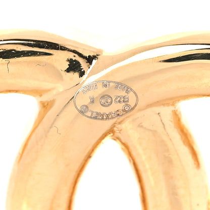 Chanel Crystal Wheat CC Earrings Gold 4 of 5