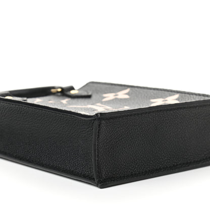 Louis Vuitton Empreinte Monogram Giant Petit Sac Plat Black Beige 7 of 8