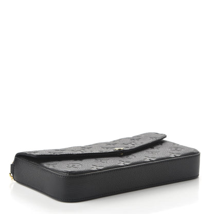 Louis Vuitton Empreinte Pochette Felicie Chain Wallet Black 6 of 10
