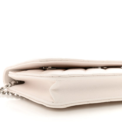 Chanel Caviar Quilted Wallet On Chain WOC White 10 of 12
