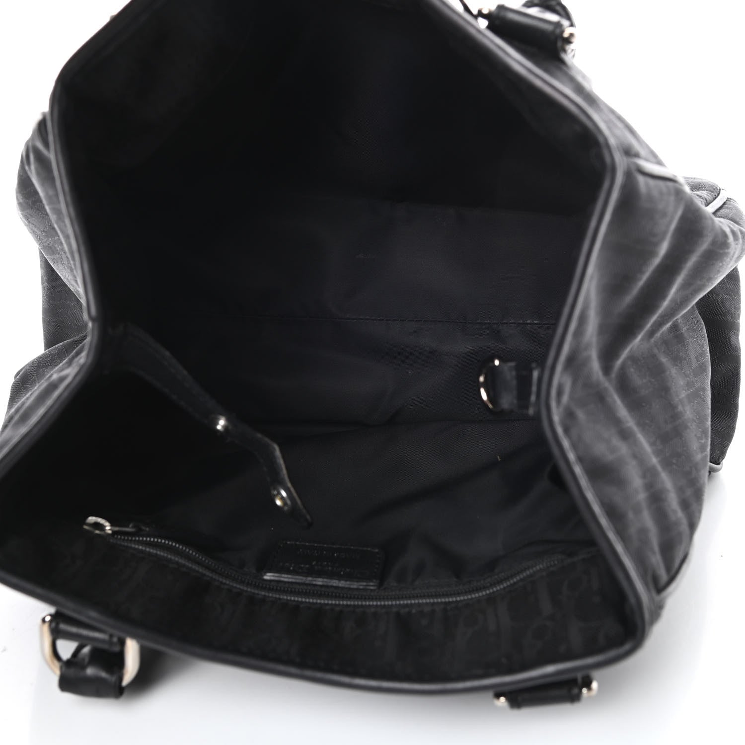 Christian Dior Nylon Monogram Small Lovely Tote Black 5 of 17
