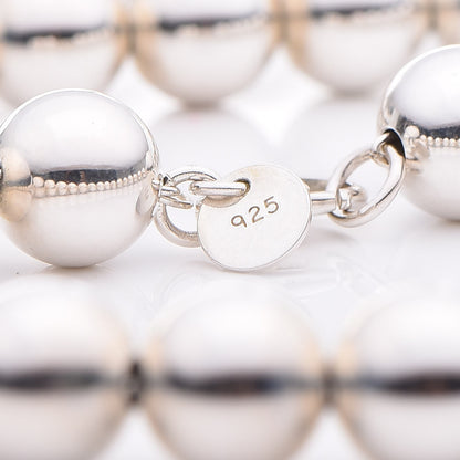 Tiffany Sterling Silver 10mm HardWear Ball Necklace 5 of 6