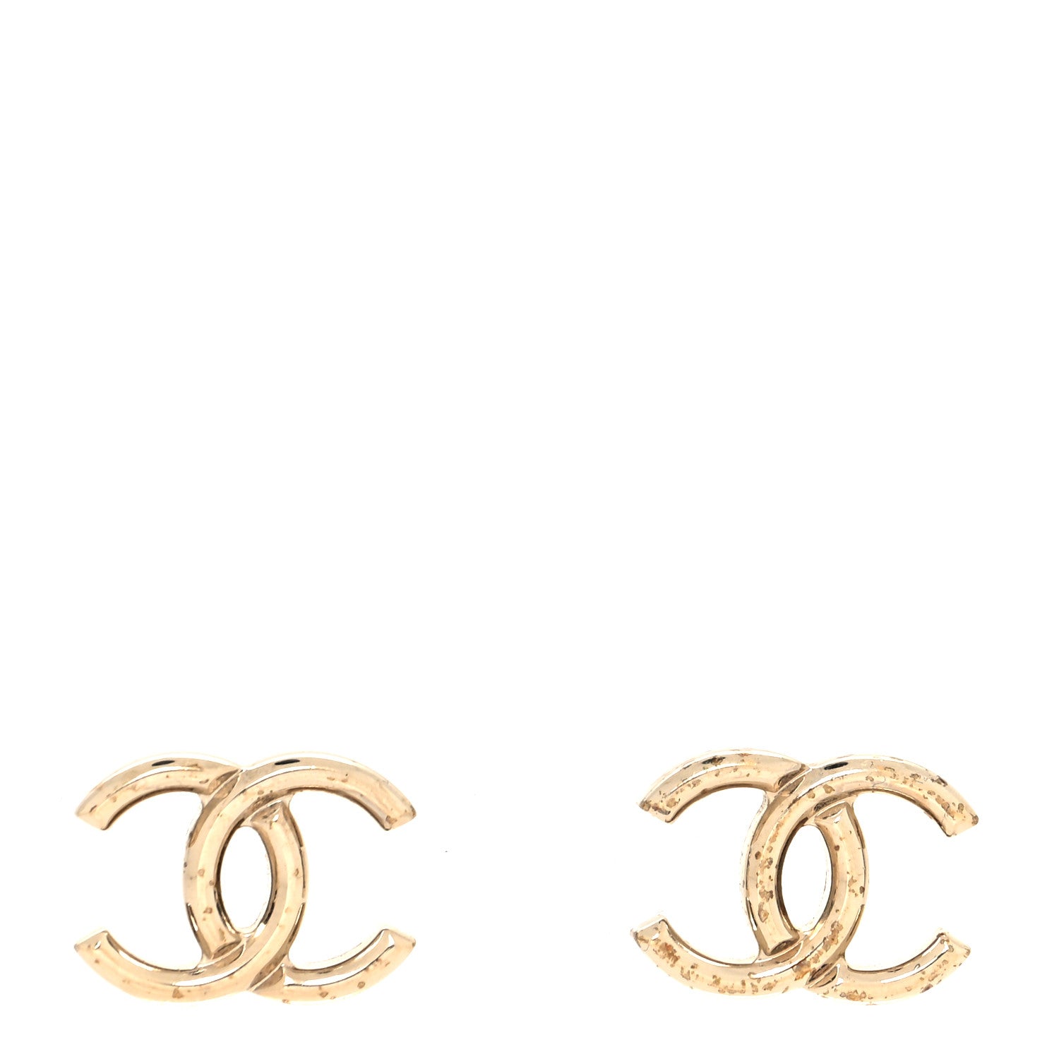 Chanel Metal CC Earrings Gold 1 of 4