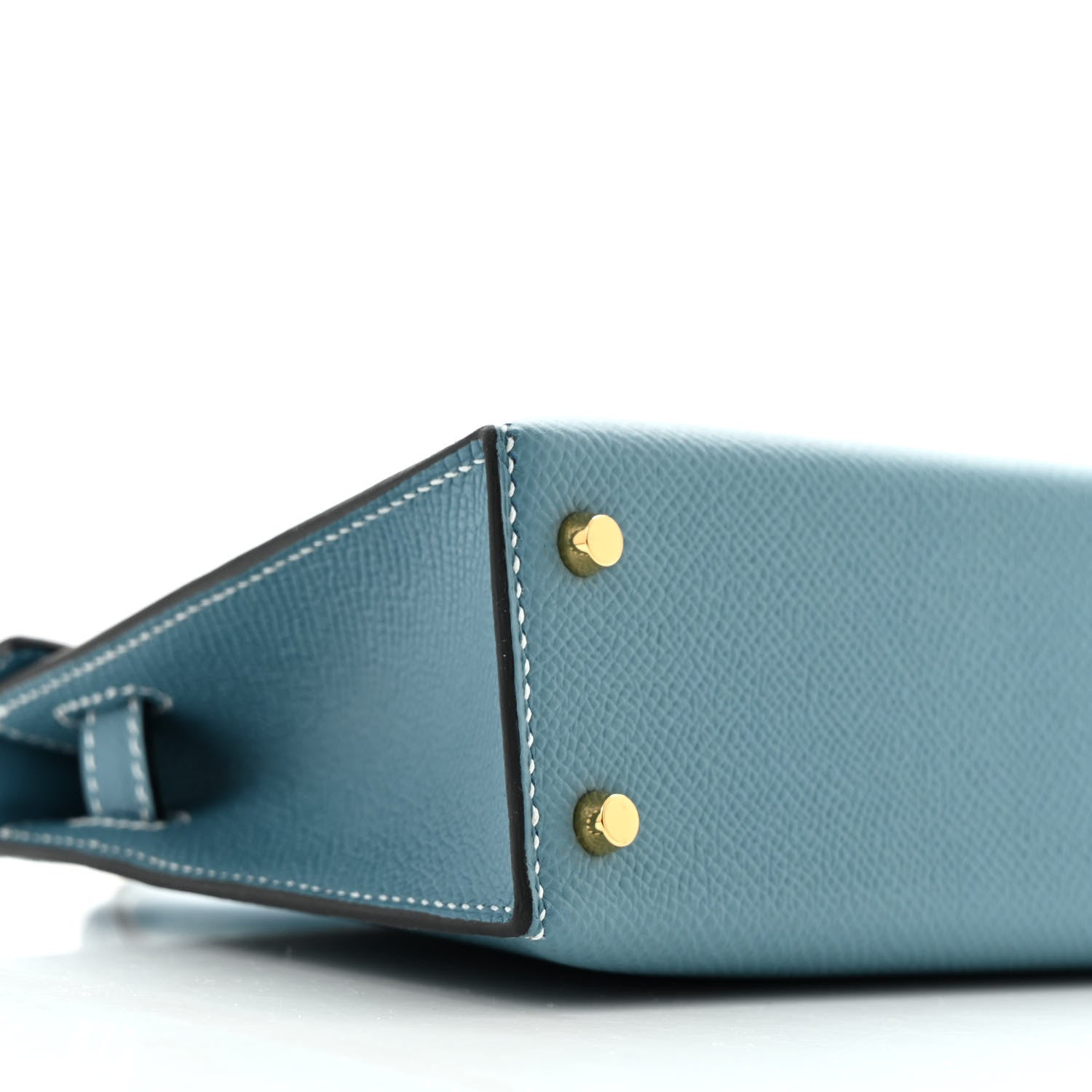 Hermes Epsom Mini Kelly Sellier 20 New Blue Jean 8 of 10