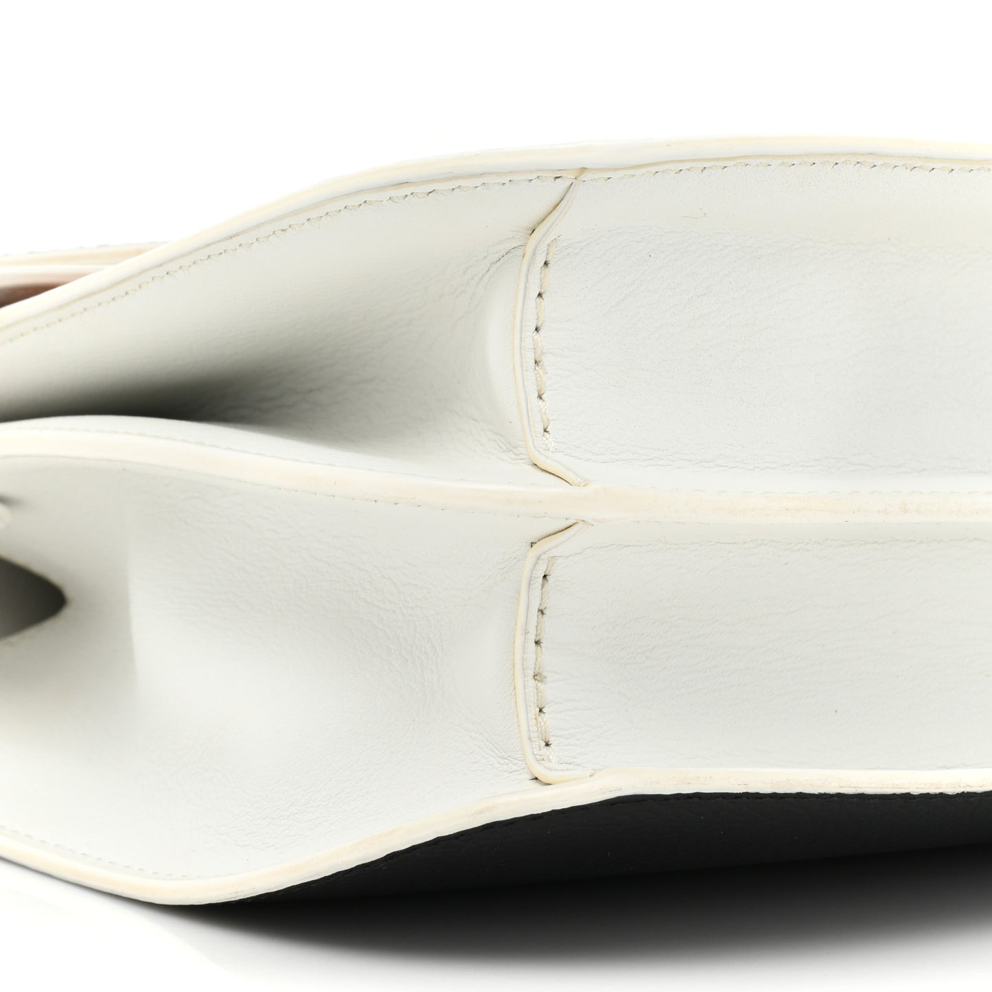 Visetos Calfskin Small Patricia Crossbody Bag Cognac White Black