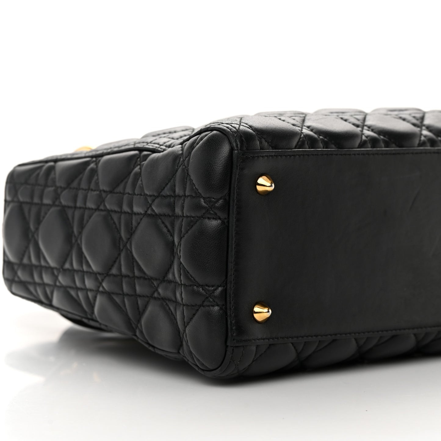 Lambskin Cannage Medium Lady Dior Black