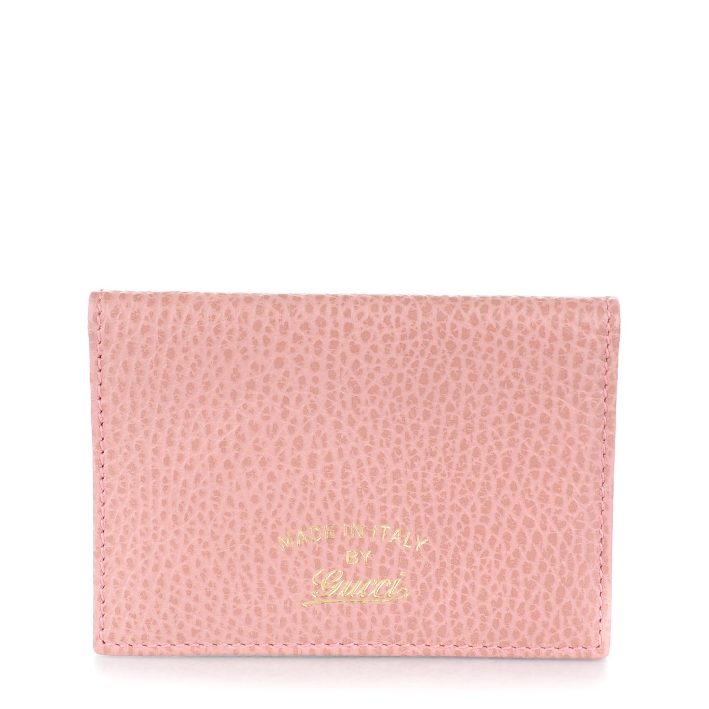 Dollar Calfskin Swing Train Pass Card Case Soft Pink