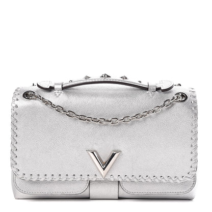 Louis Vuitton Cuir Plume Ecume Very Chain Bag Argent 1 of 10