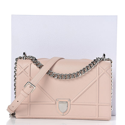 Christian Dior Grained Calfskin Cannage Medium Diorama Flap Bag Rose Poudre 12 of 12
