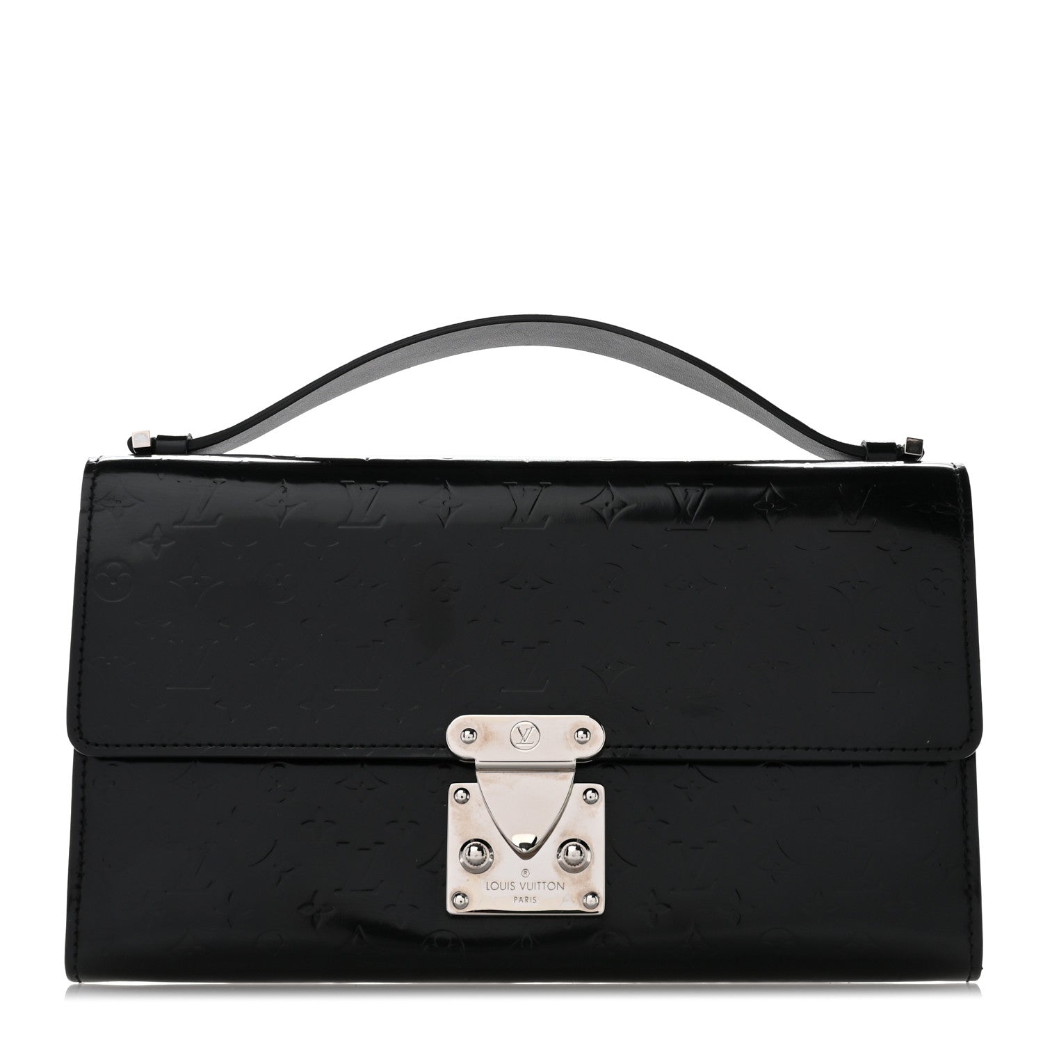 Louis Vuitton Monogram Glace Anouchka Pochette MM Black 1 of 10