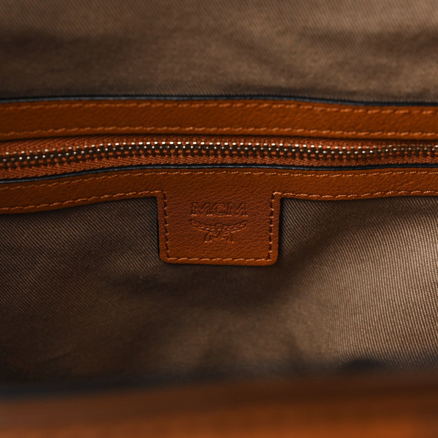 MCM Visetos Essential Drawstring Bag Cognac 5 of 8