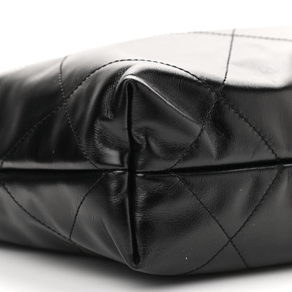 Chanel Calfskin Quilted Small Chanel 22 Black 9 of 11