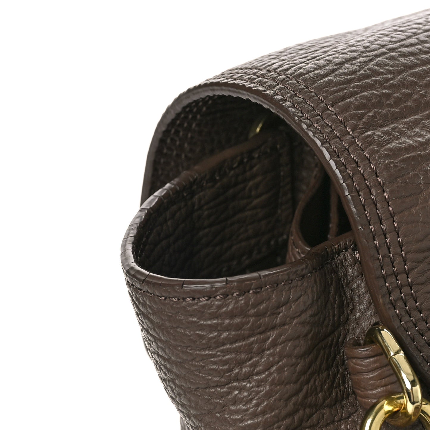 Textured Calfskin Medium Pashli Satchel Taupe