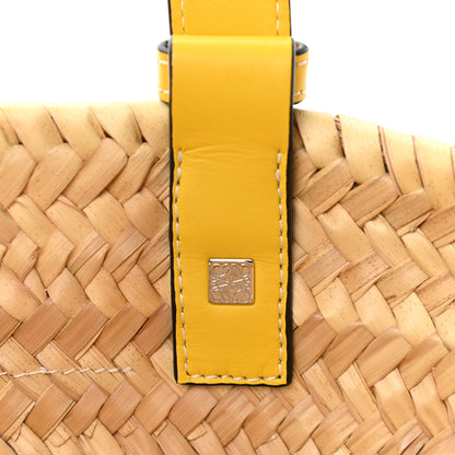 Loewe Raffia Small Basket Tote Bag Natural Yellow 7 of 10