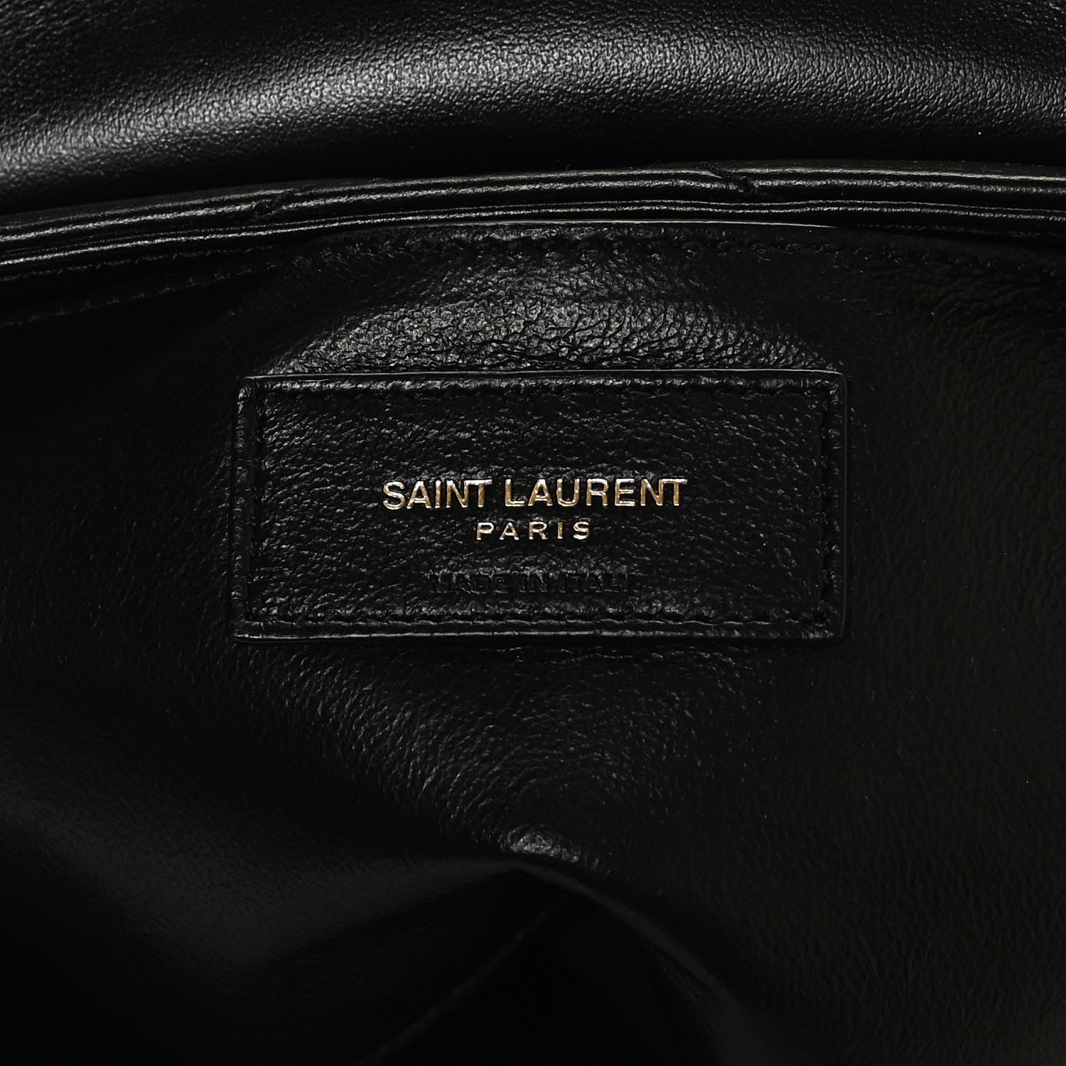Saint Laurent Calfskin Y Quilted Monogram Small Loulou Chain Satchel Black 6 of 12