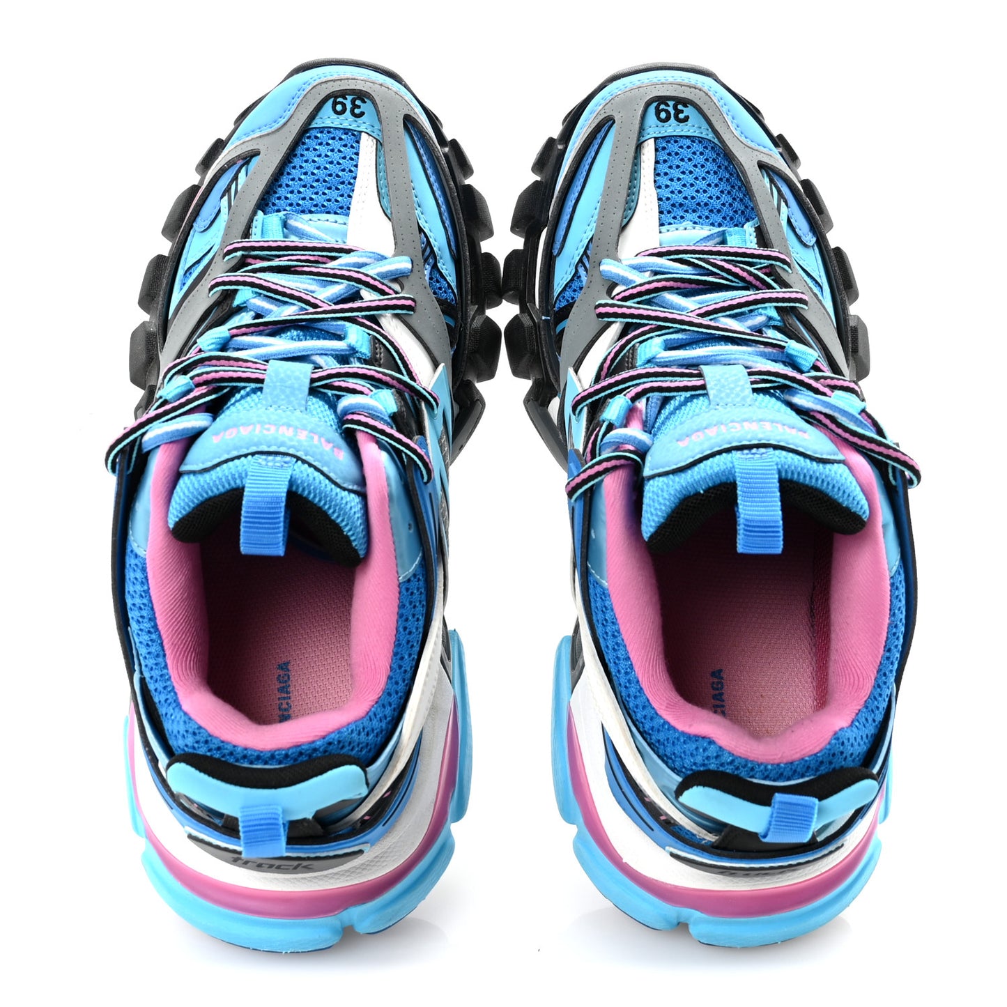 Mesh Nylon Womens Track Sneakers 39 Blue Black