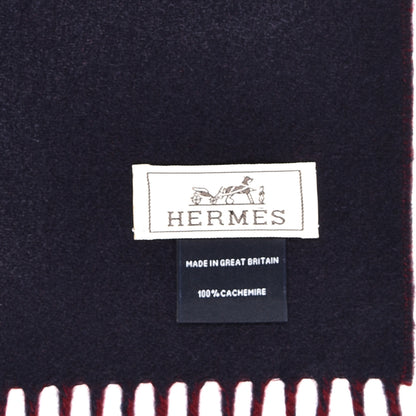 Hermes Cashmere Casaque Stole Marine Rouge 5 of 5