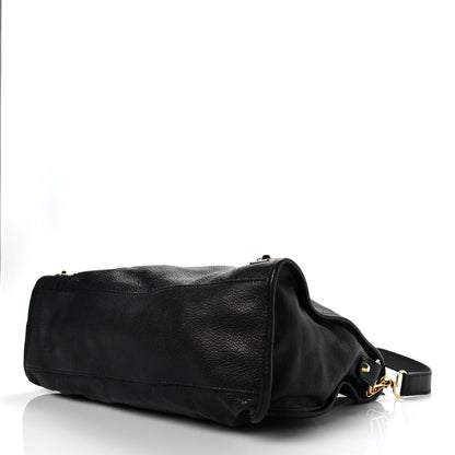 Balenciaga Chevre Gold Metallic Edge Hardware City Black 7 of 7