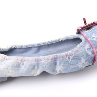 Louis Vuitton Monogram Denim Rosa Flats 36 8 of 8