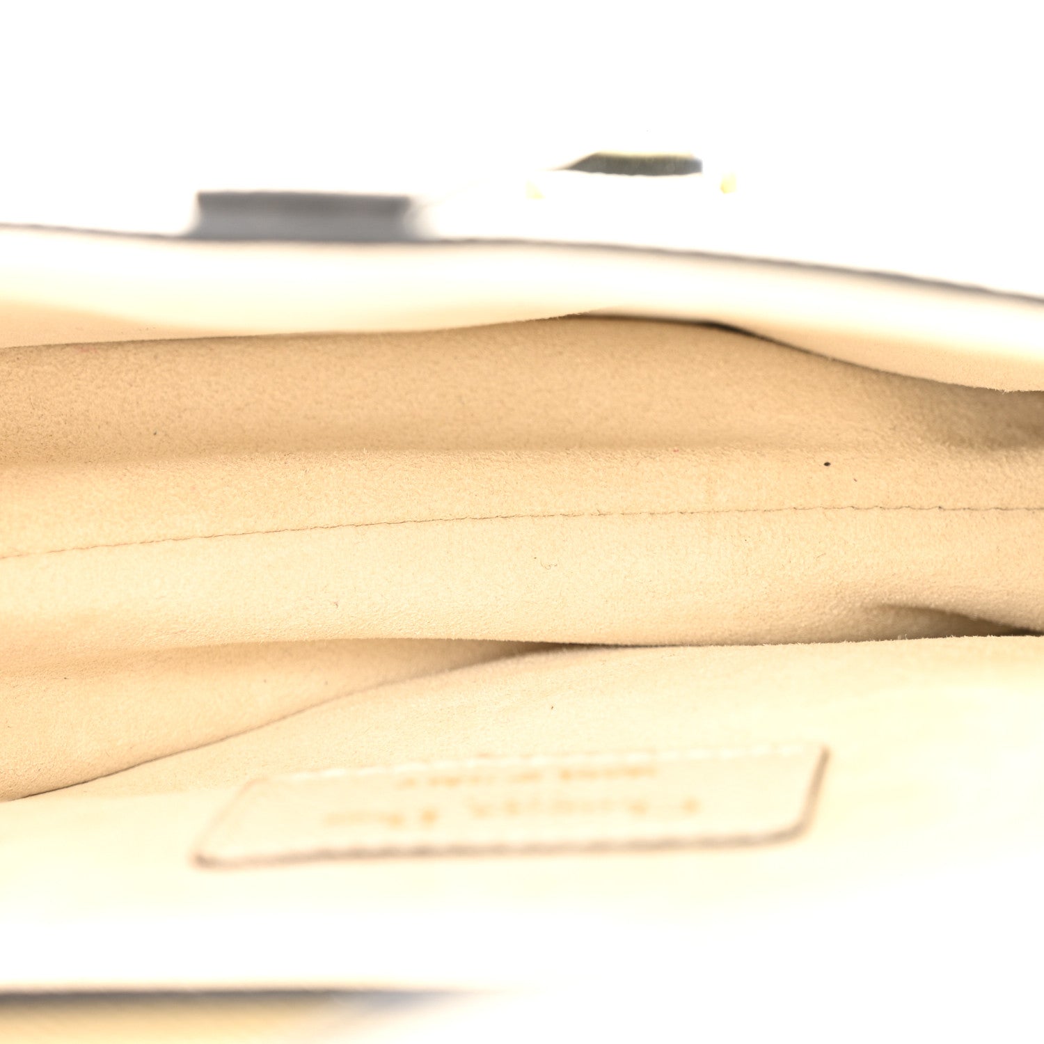 Christian Dior Grained Calfskin Mini Saddle Bag With Strap White 5 of 12