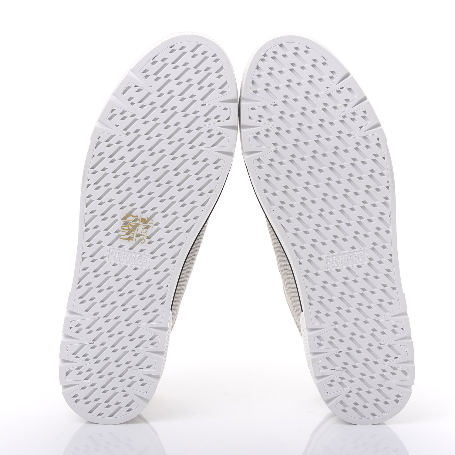 Hermes Canvas Calfskin Womens Voltage Sneakers 41 Prunoir Naturel 6 of 10